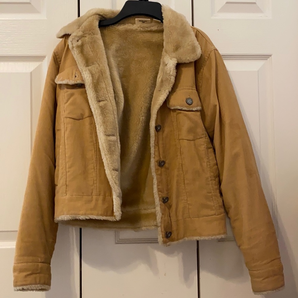 Tan Faux Fur lined Hurley Jacket
